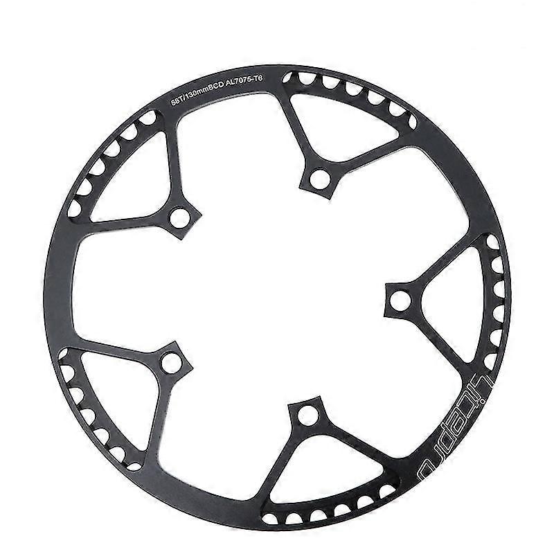 Litepro 130bcd 58t A7075 Alloy Bmx ketjupyörän ketjupyörän ketjupyörä Crankset Hammaslevy - Musta