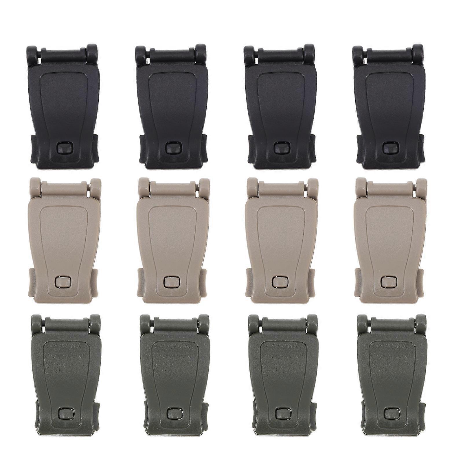 12Pcs Backpack Webbing Buckles Webbing Clips Fixed Buckles Outdoor Backpack Accessories