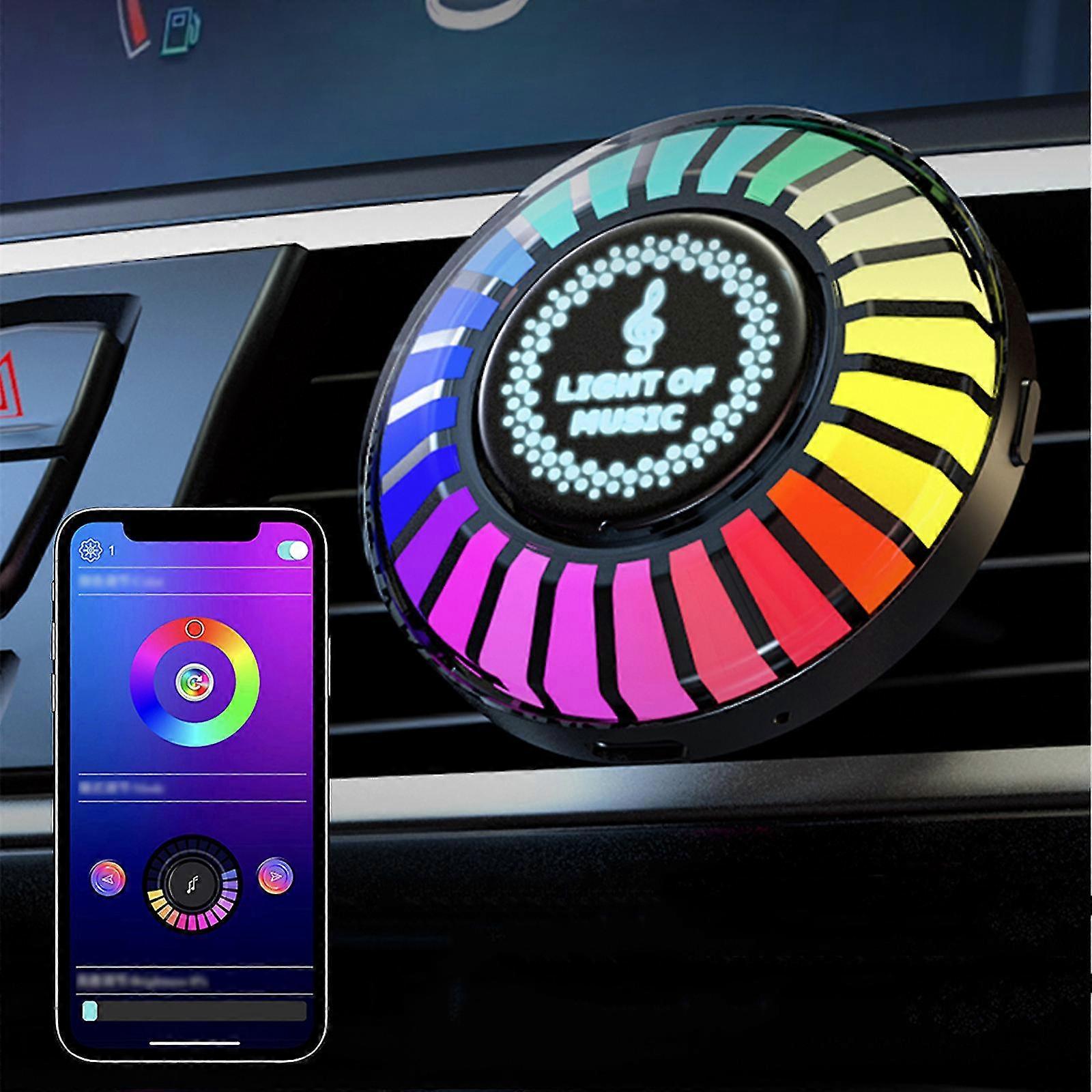 RGB Rechargeable Sound Control,Wireless Voice-Activated Pickup Music Lights, Colorful LED Ambient,With Aromatherapy