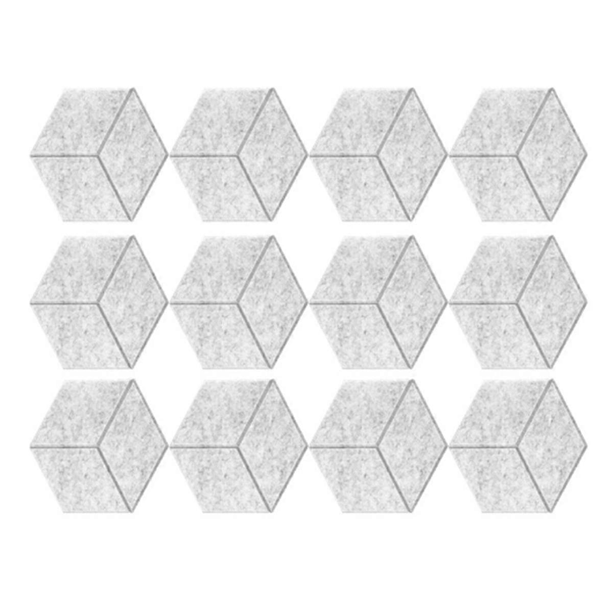 12 Painéis Acústicos Autoadesivos 11.8 polegadas X 10.2 polegadas à Prova de Som com Alta Densidade