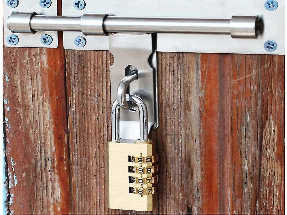 2パック4桁コンビネーション南京錠、スーツケース用南京錠、バックパック、キャビネット、リングハイト25mm(4桁)