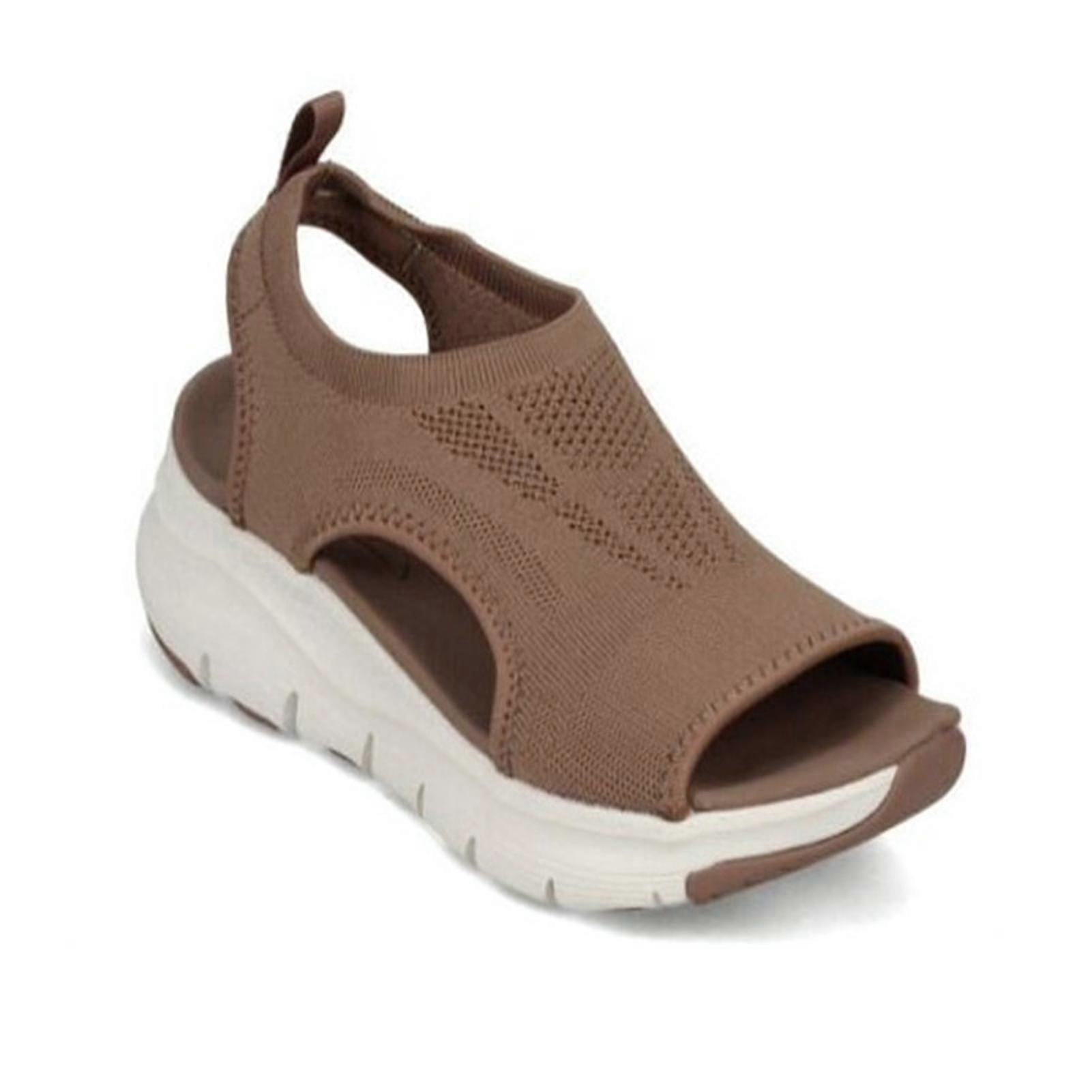 Thick Sole Beach Sandals For Women Soft And Wide Sandals With Leather Upper For Shopping Driving Walking