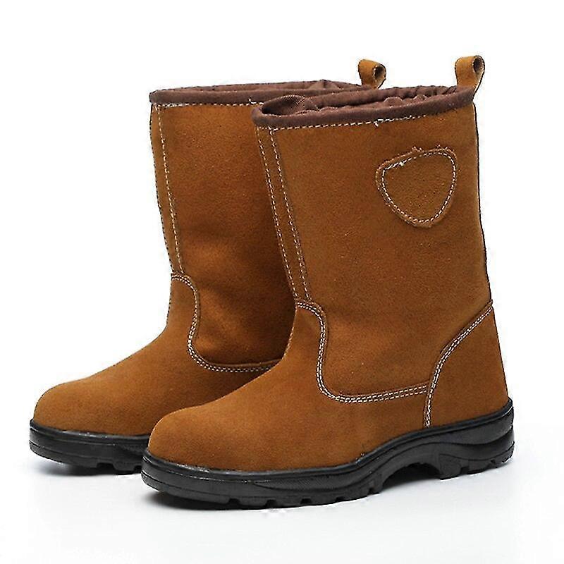 Güvenlik Botları Erkek Kış Kadife Plus Pamuklu Güvenlik Ayakkabıları Yüksek Yardım Sitesi Ayakkabıları Flip İş Güvenliği Ayakkabıları Aşınmaya Dayanıklı Yağlı Ayakkabılar