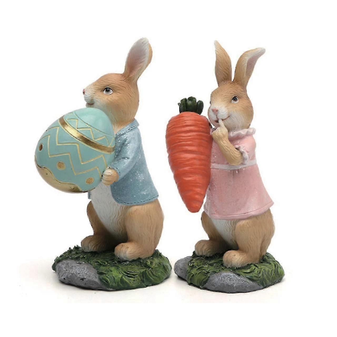 Påskehare ornament hage hage harpiks dyr modell