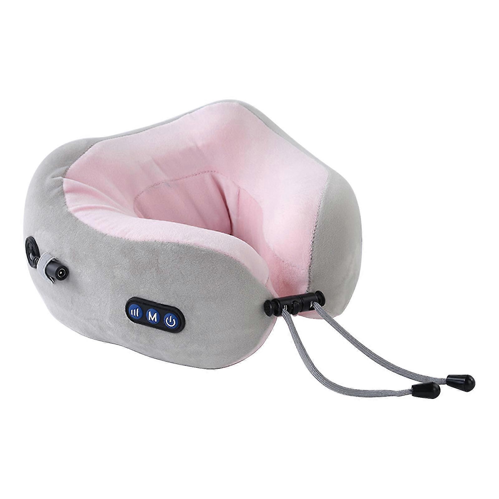Massage Pillow Ergonomic USB Rechargeable Car Train U Shaped Sleeping