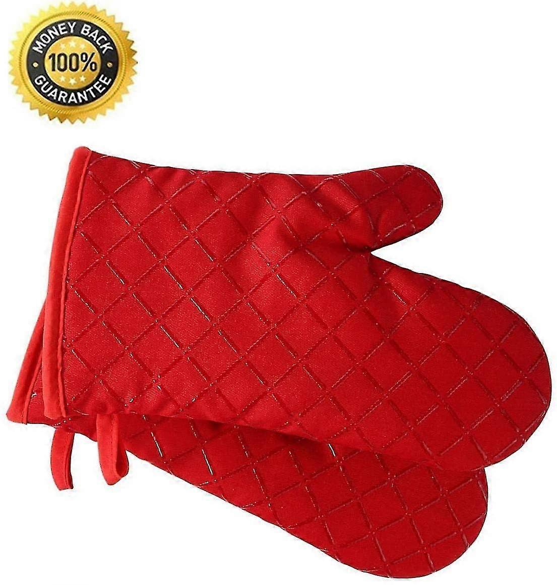 Non-slip Oven Gloves (set Of 2) Up To 240 C - Silicone Extremely Heat Resistant Bbq Gloves