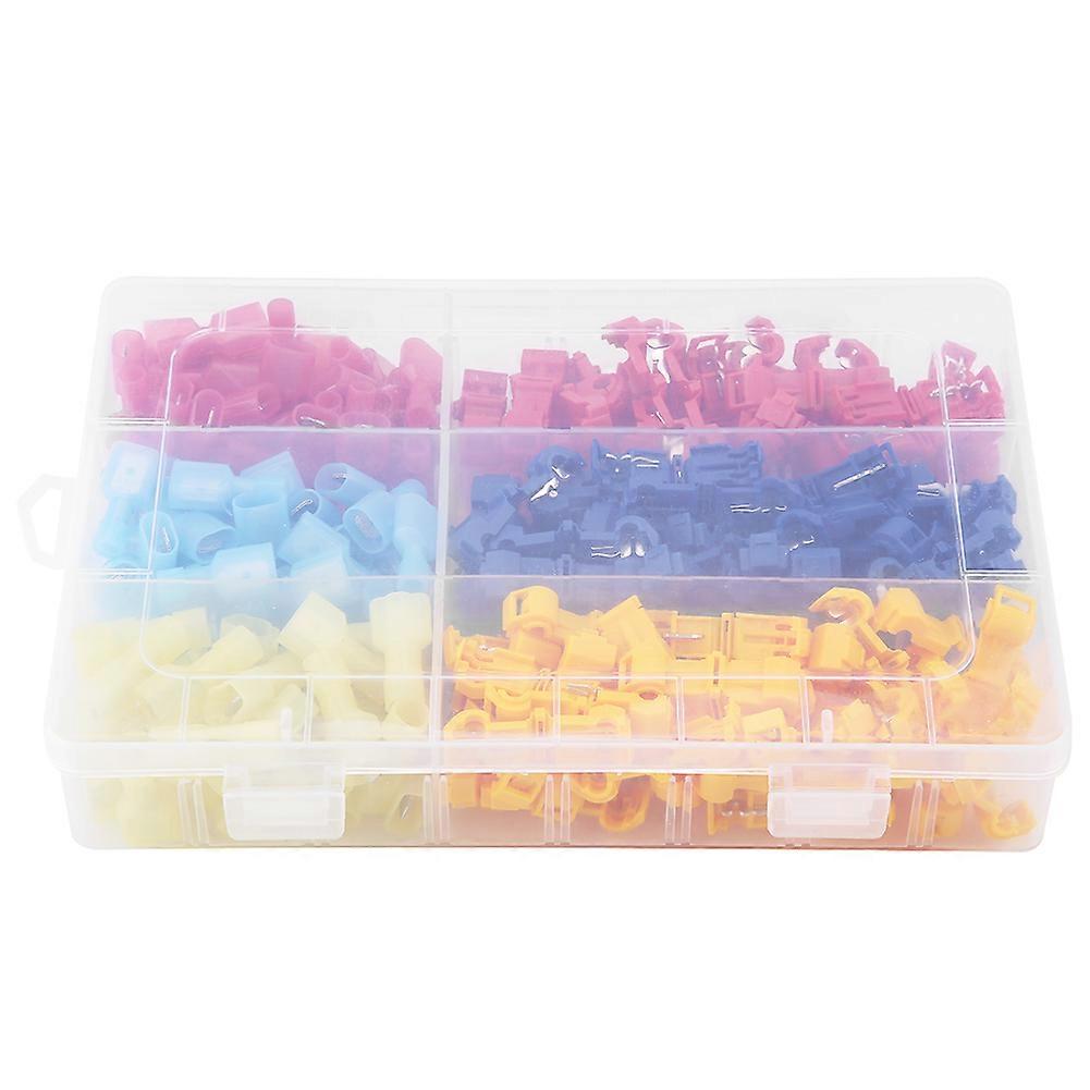 240pcs Quick Splice Solderless Terminals T Tap Electrical Lock Wire Cable Connectors Kit