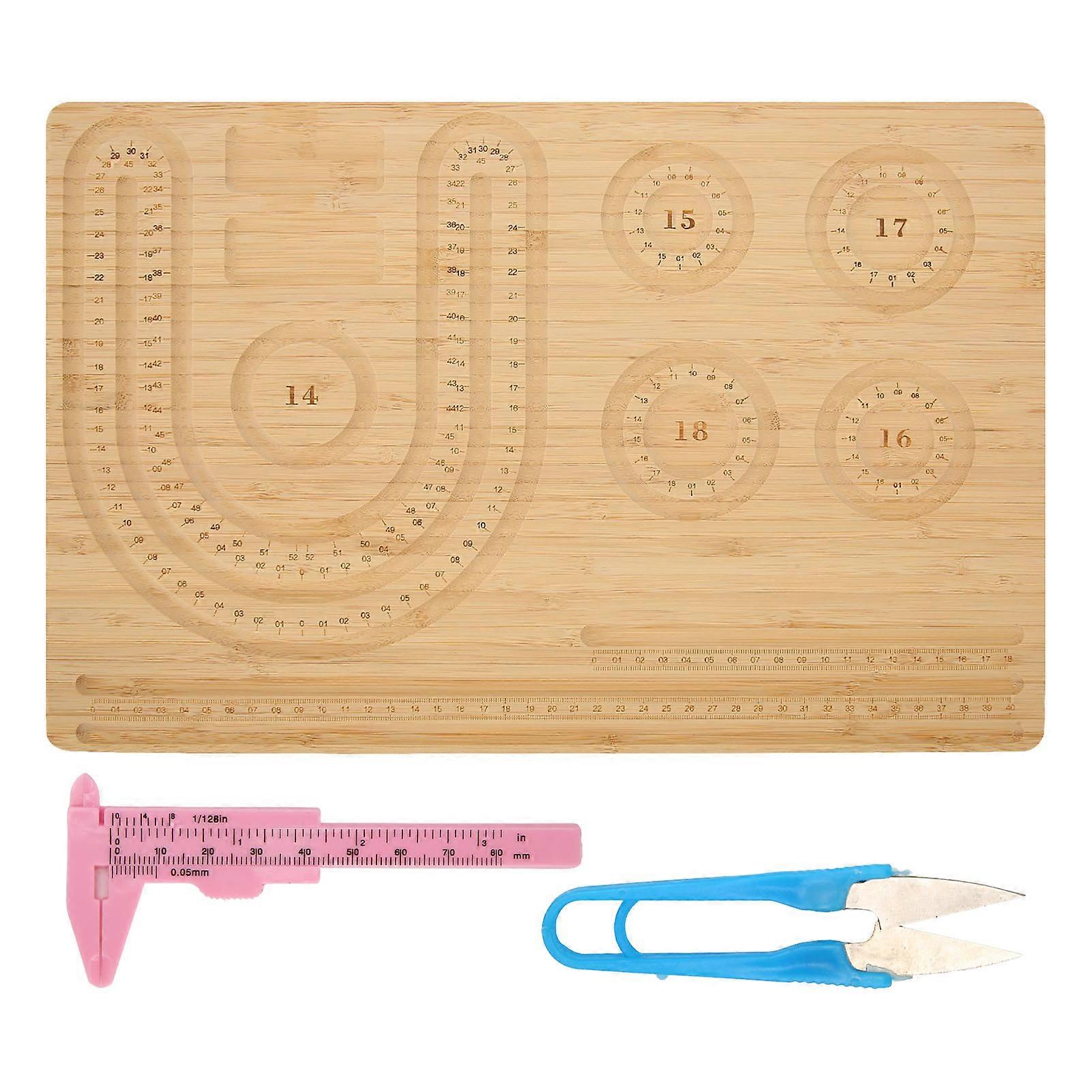 Perlenbrett, Retro, klare Skala, Schmuck-Design-Matte, Perlentablett, Brett für DIY-Armband, Halskette