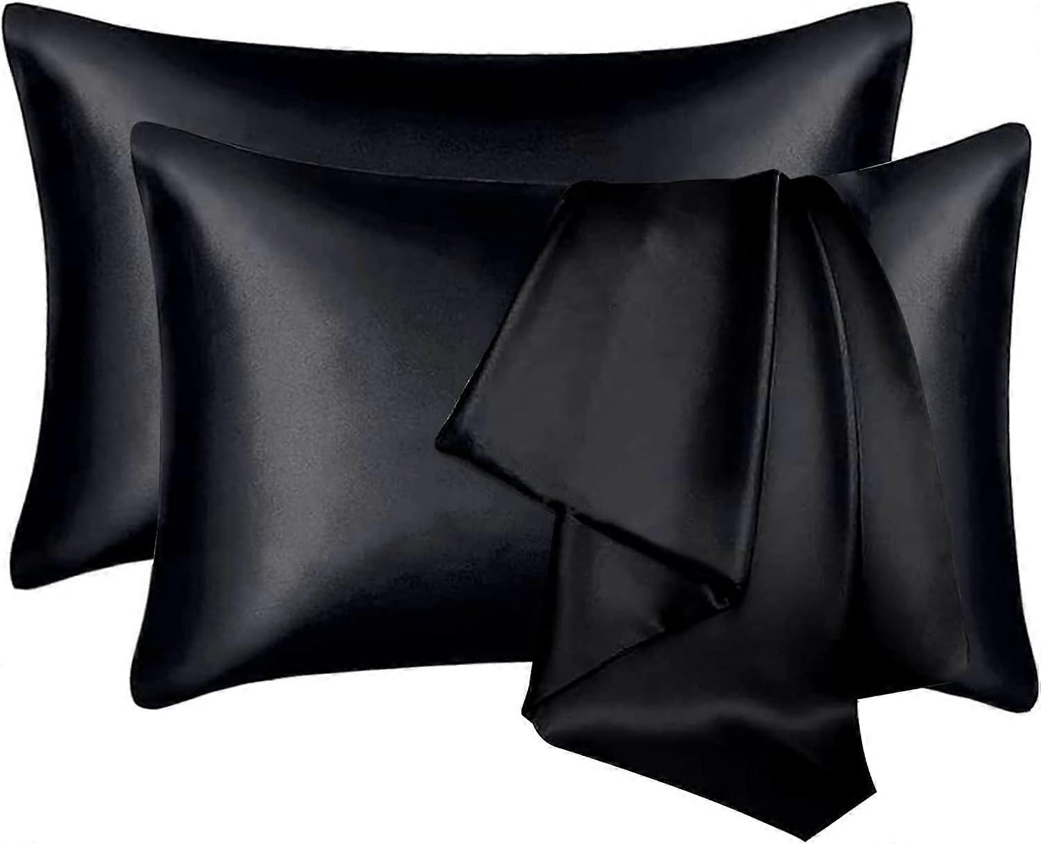 Imitation Silk Pure Color Satin Pillowcase Envelope Pillow
