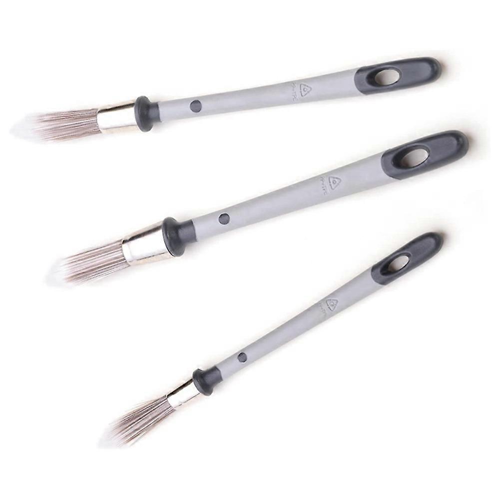 3Pcs Small Paint Brush, Paint Brushes for Walls, Touch Up, Baseboards, Paint Brush for House Wall C