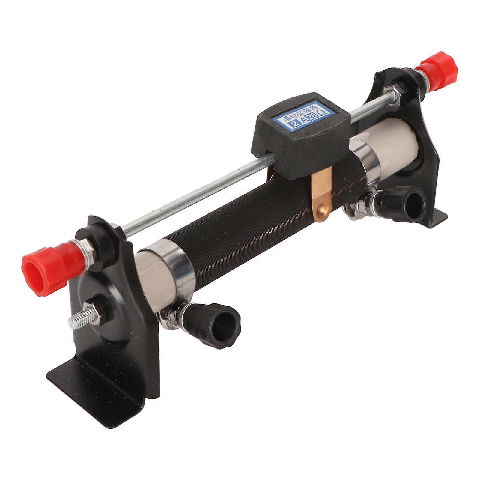 2A 20 Slide Rheostat Resistance Adjustable Physics Electrical Slide Rheostat Laboratory Researching Tool for Teaching