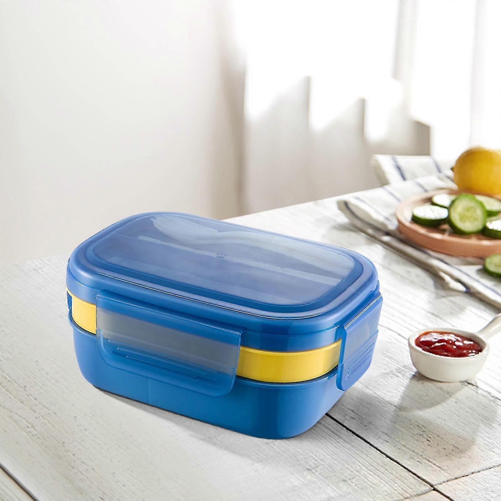 Stackable Bento Box For Adult Kids, Large Capacity 1900ml , Leak-proof Lunchbox Containers With Utensil Set For Dining Out, Work, Picnic, School