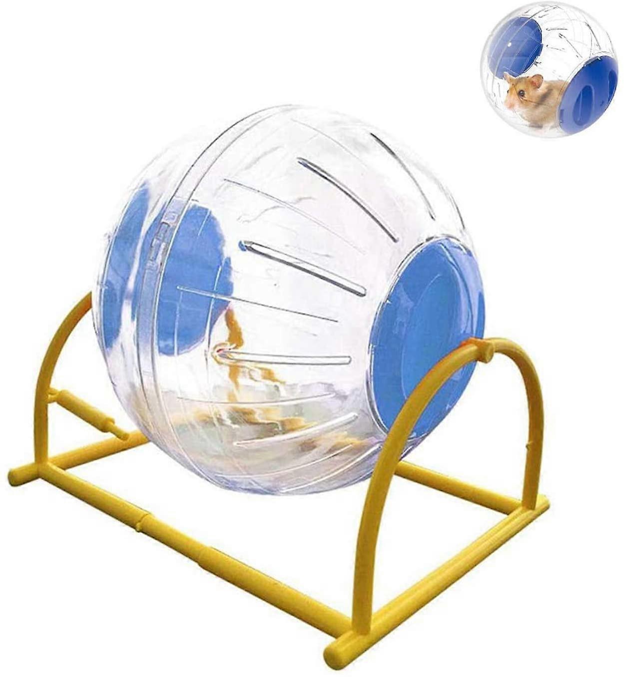 5.5" Silent Hamster Ball,Transparent Big Run-About Exercise Ball With Stand