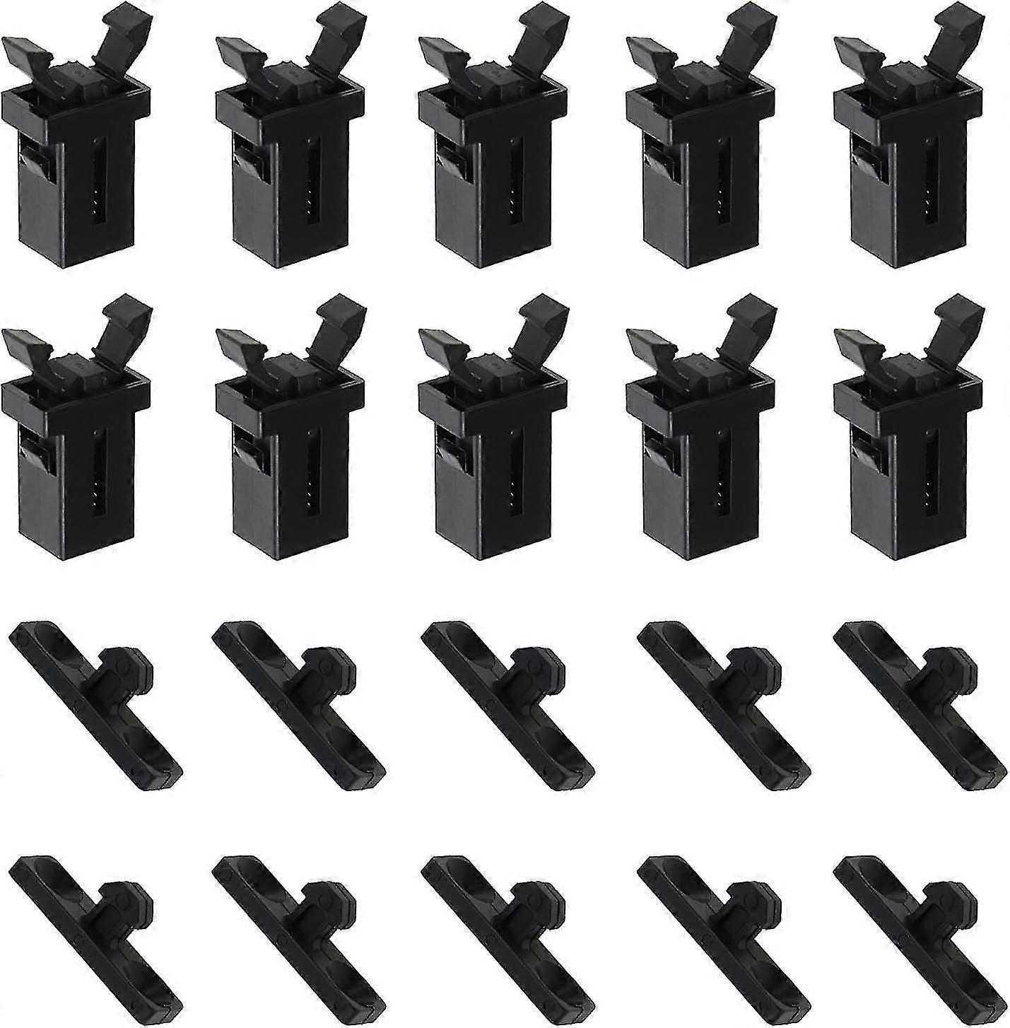 10 Pairs Replacement Plastic Touch Lid Trash Can Latch Lock Compatible 20.1*12.5mm