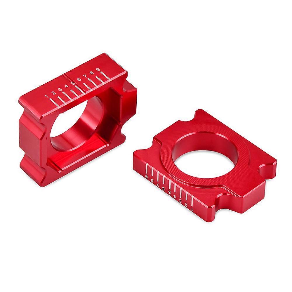 2023 Motorcycle CNC Billet Aluminum Rear Axle Blocks Chain Adjuster For Yamaha YZ250F 2012-2023 YZ450F 2010-2022 2021 2020 2019