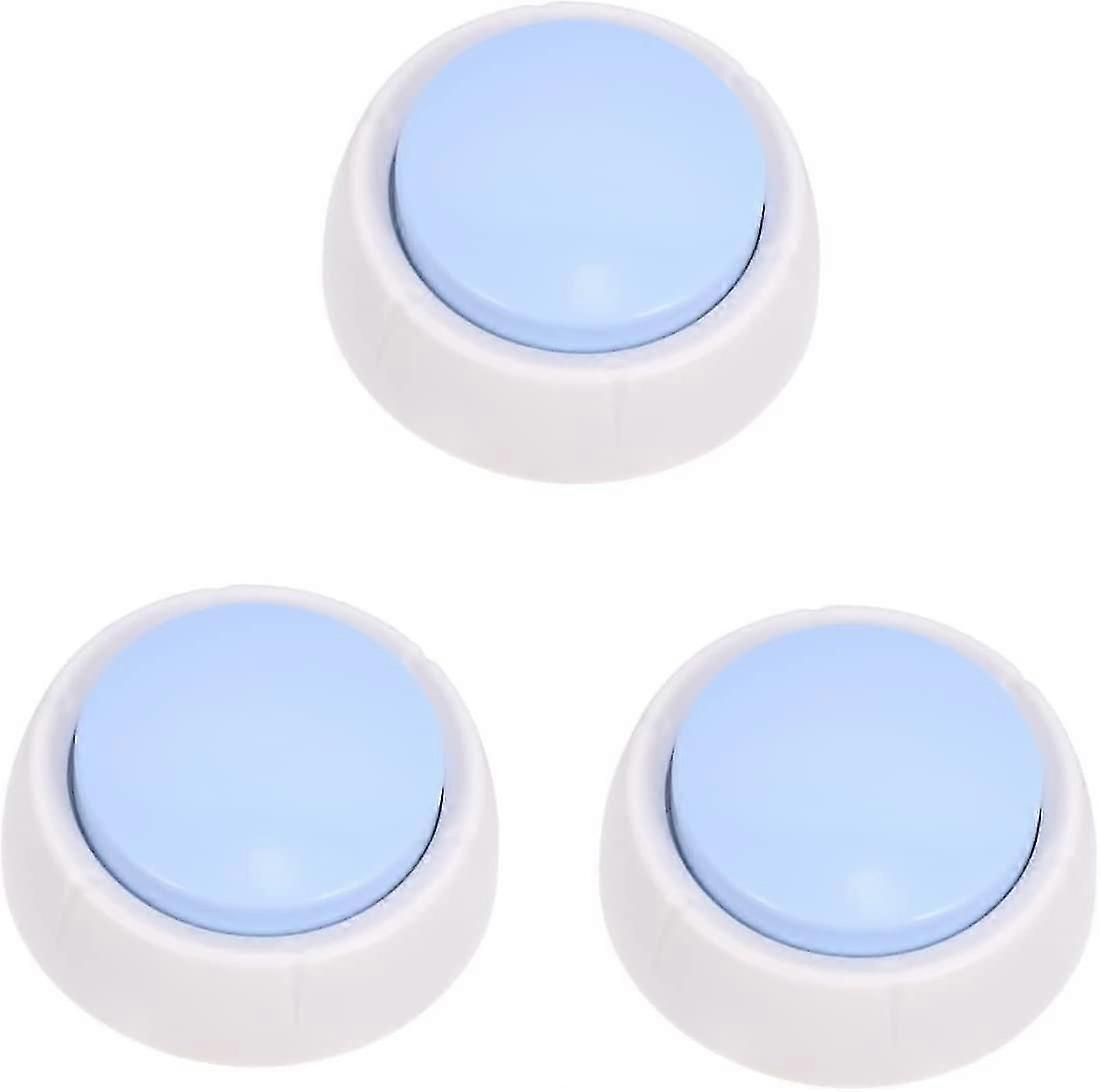3pcs Pet Trainer Dogman Toys Voice Recording Button Pet Button Talking Buttons For Dogs Recording Talking Button Plastic Pets Toy Communication Button