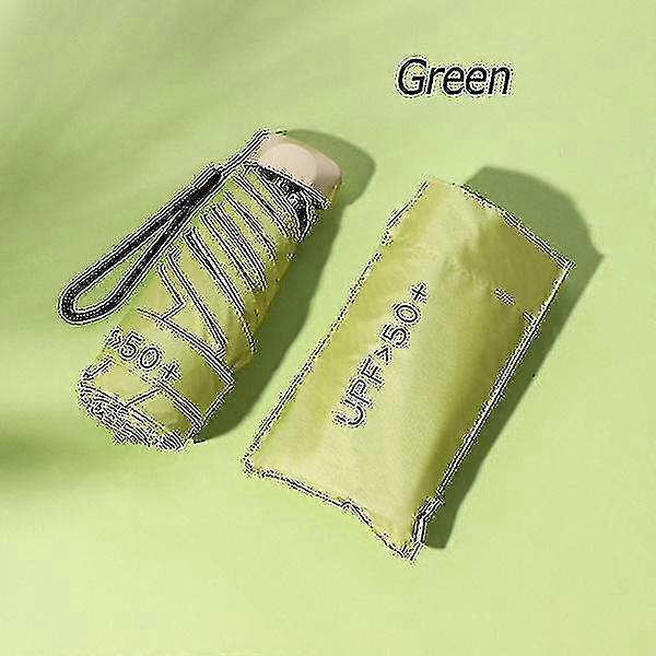 Hmwy-very Small Mini Umbrella Vinyl Umbrella(green)