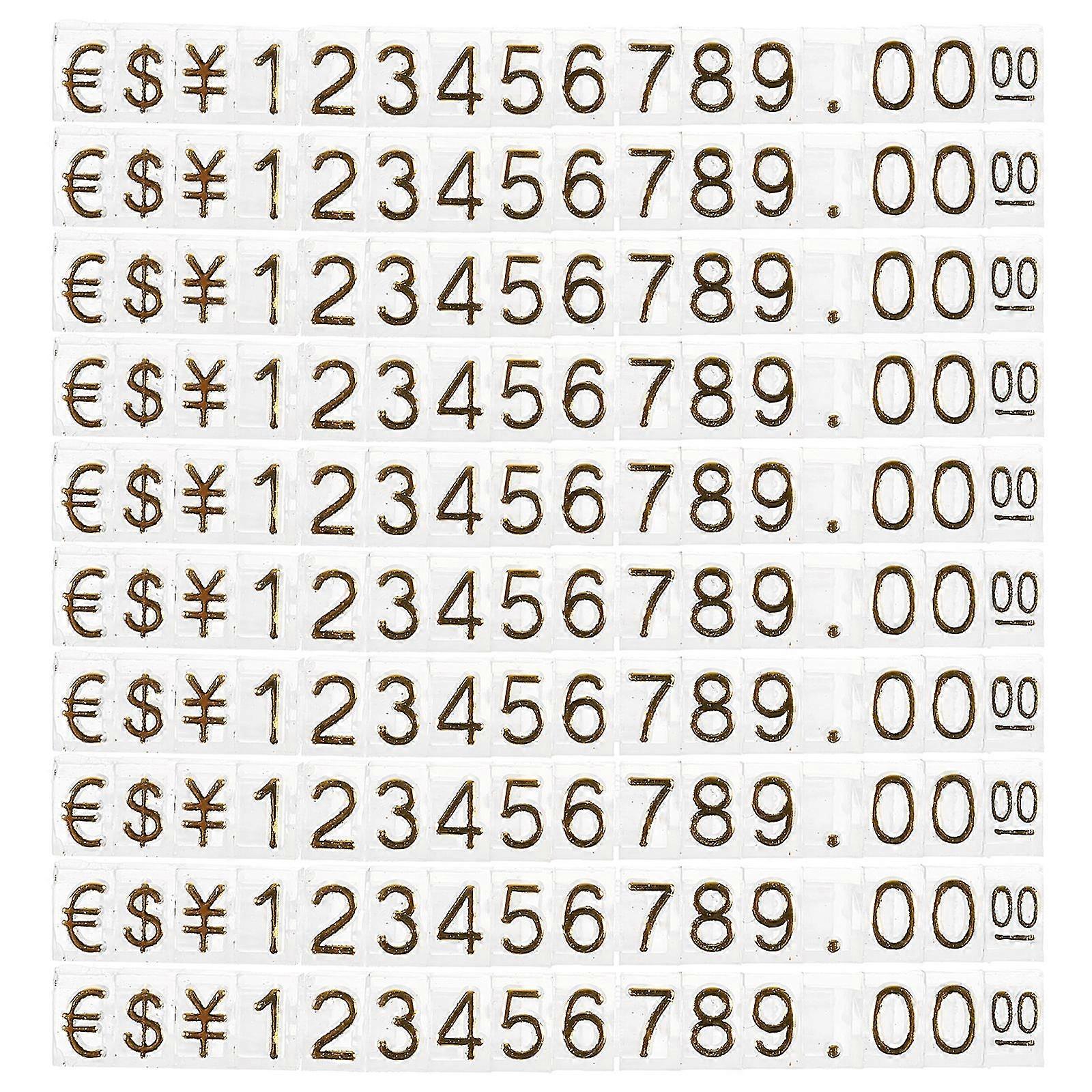 20pcs Price Displaying Cube Counter Stand Price Tag Aluminum Alloy Price Display Block