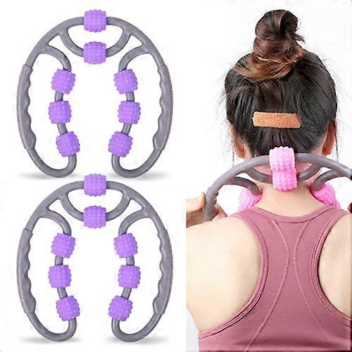 2 PCS Eight Round Yoga Training Roller Ring-Shaped Leg Massager