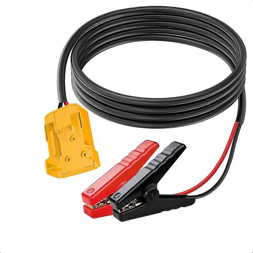 Jumper Cable Clamps for 18V Battery, 8AWG Portable Battery Jumper for Car Jump Starting Using Tool