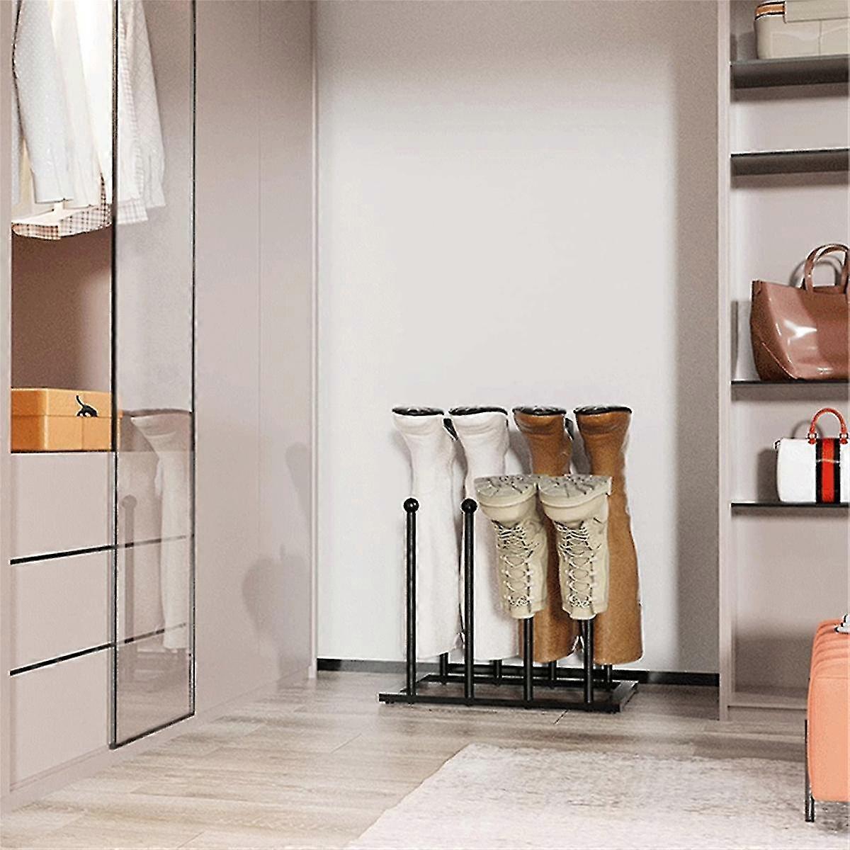 40.6 X 25cm Metal Boot Storage Rack Stand-alone Storage Rack, Hold 4/6 ...