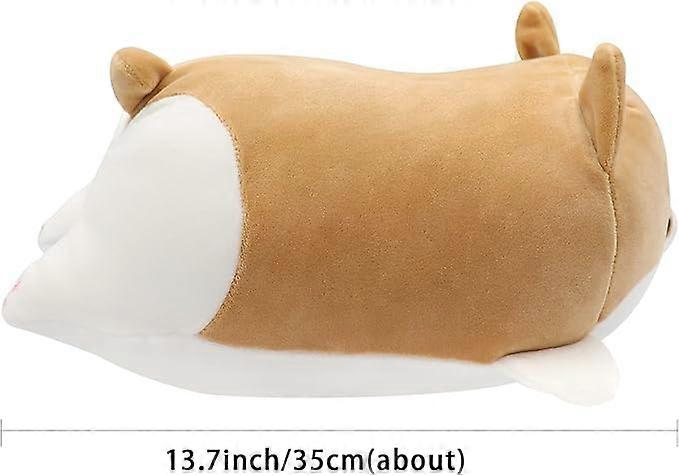 Happy Birthday Corgi Plush Pillow - 10 Inch Rainbow Dog Decoration & Gift