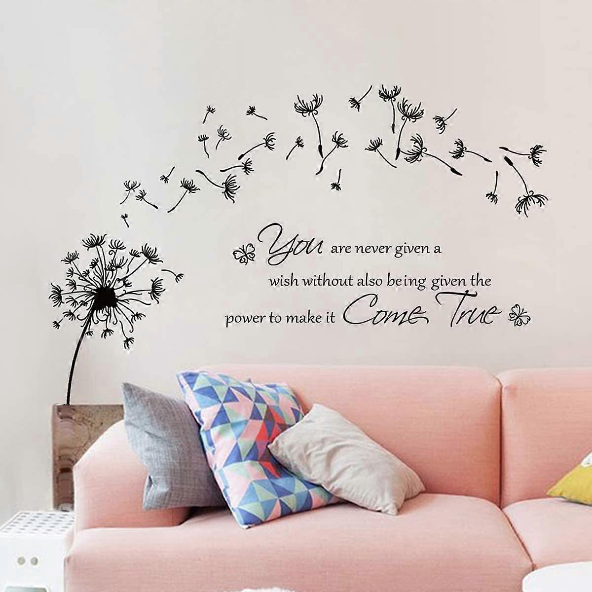 Dandelion Wall Stickers Quotes Inspirational