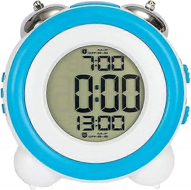 Mini Double Bell Alarm Clock Creative Alarm Clock LED Battery Ope