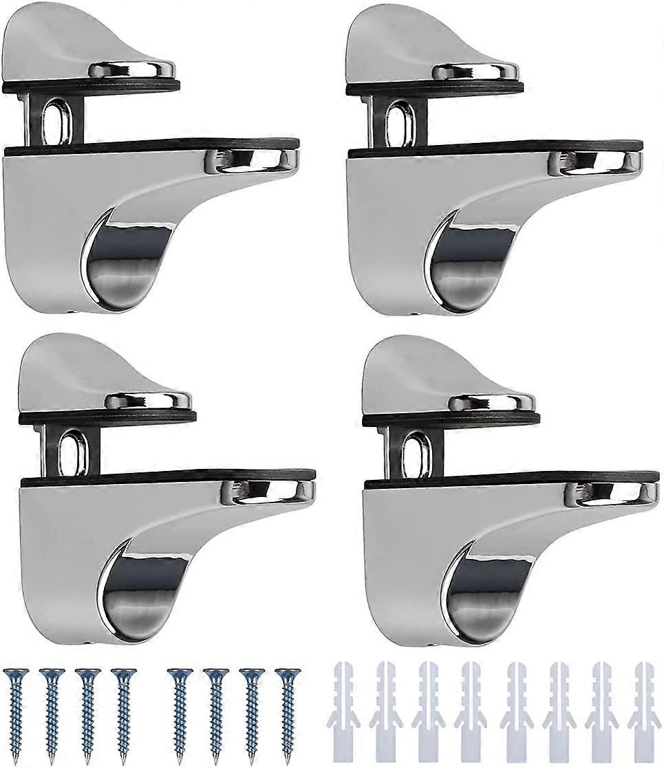 4 Pcs Glass Shelf Support