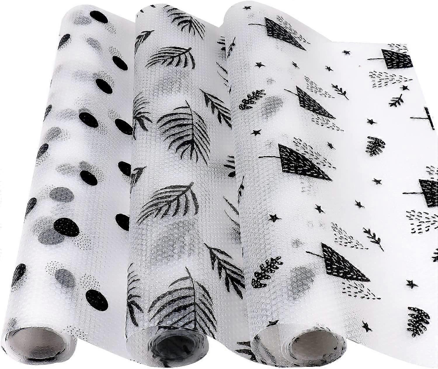 3 Rolls Kitchen Drawer Mat Cabinet Paper Non Adhesive