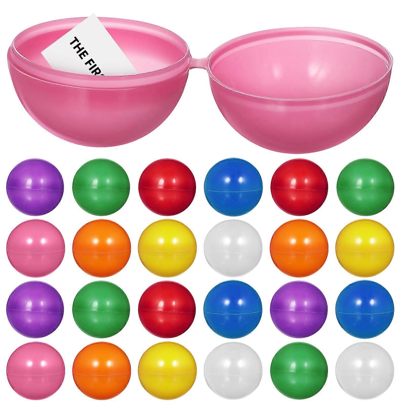 25 Pcs Raffle Balls Plastic Hollow Balls Colored Party Game Balls Entertainment Balls For Table Activity