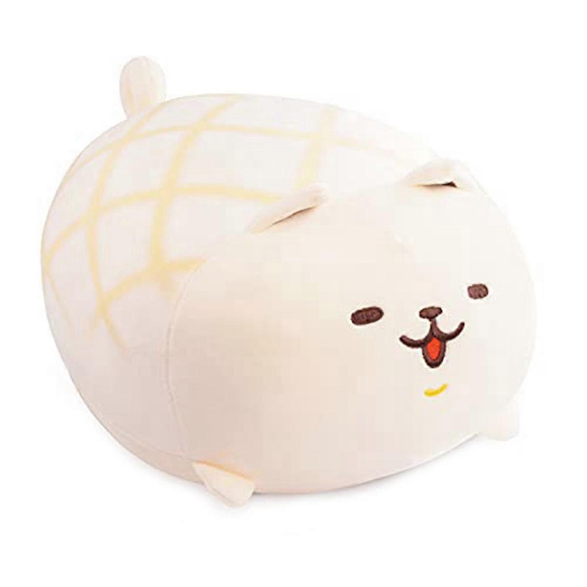 Stuffed Animal Shiba Inu Plush Toy, Soft Dog Shape -Bun Bread Pillow, Cute -Doll Gifts White