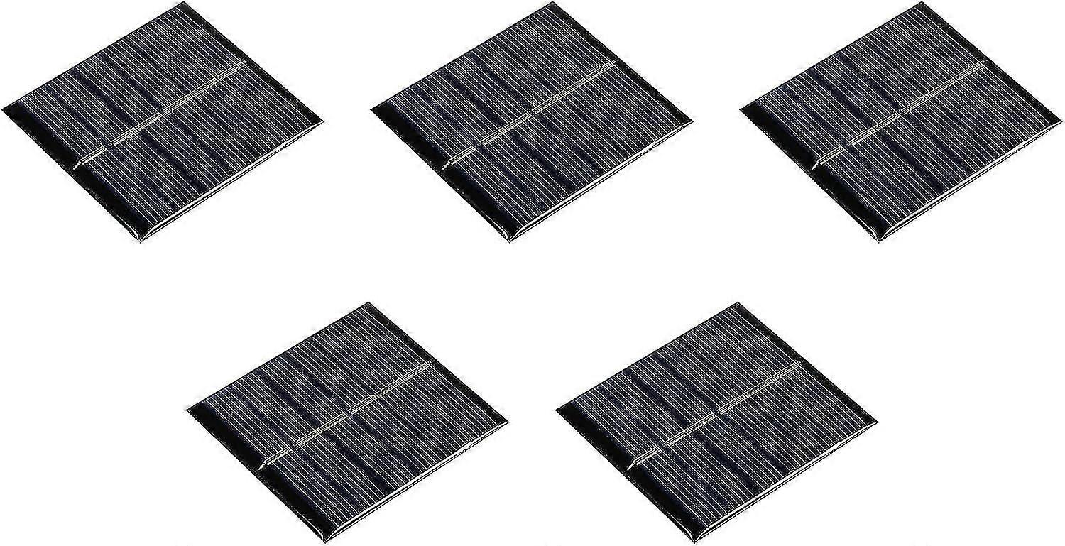 Mini solpanelcell 3v 150ma 0,45w 60mm x 55mm för gör-det-själv-elprojekt 5-pack