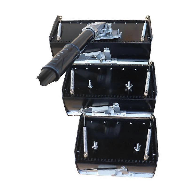 Drywall Master Professional Grade Taping Tools 8"+10 "+ 12" Flat Finishing Box Pro With Pole