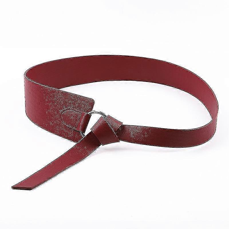 Tie Pattern Wide Leather Corset Belts