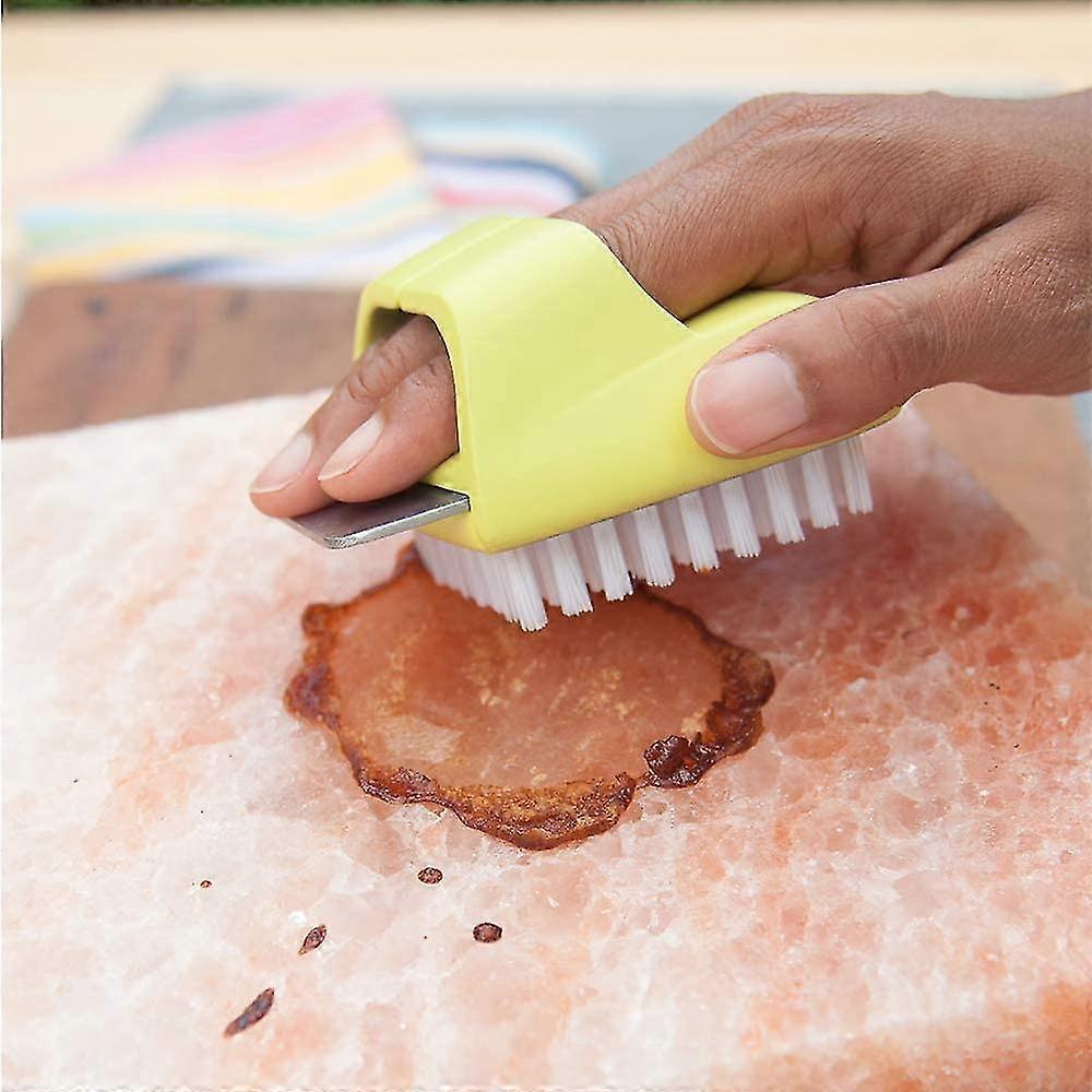 barbecue Brush Stone Brush Green 9.1*7.8*5.7cm,1 Piece