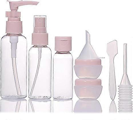 Lot de 8 Flacon Voyage,Flacon vide contenant bouteille voyage,petits flacons vides rechargeables en plastique pour cosmtiques et articles de toilette