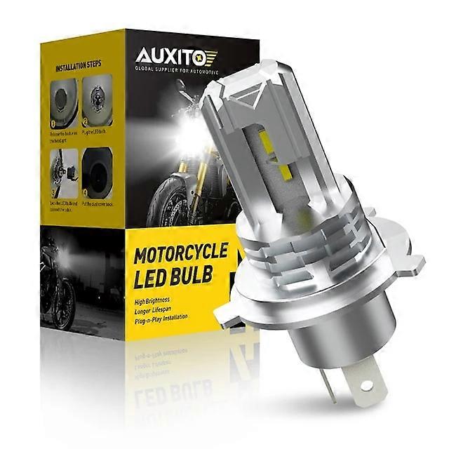 AUXITO H4 Fanless LED CSP Headlight Bulb for Car Motorcycle 9003 LED Hi/Lo High and Low Beam Headlamp Auto Head Lamp 12V 12000Lm