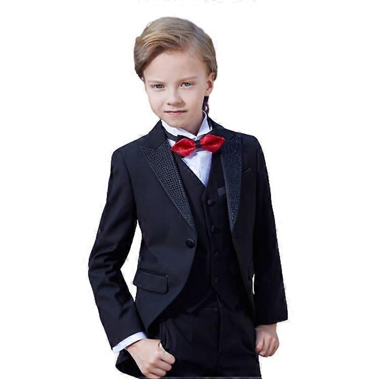 Boys Suits Sequin Tuxedo Formal Blazer 3pcs Boy Suit Slim Fit Party Costumes