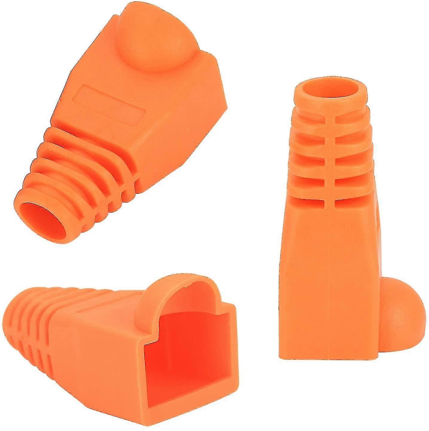 Rj45 Boots Soft Plastic Cover Ethernet Plug Sheath Cable Connector Boots Cap 100pcs