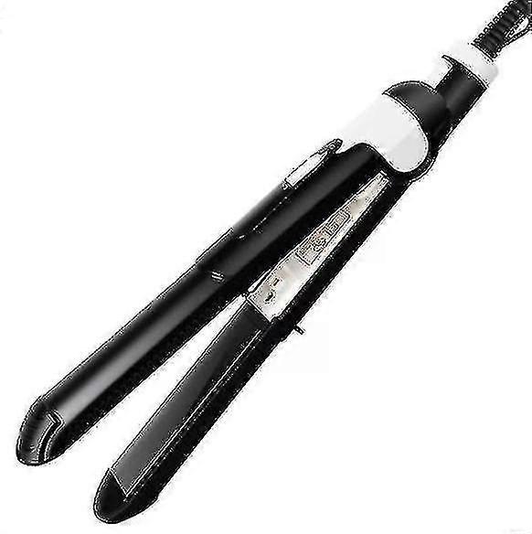 Professional Multifunctional Two-in-one Straightener - Ceramic Plate(black)