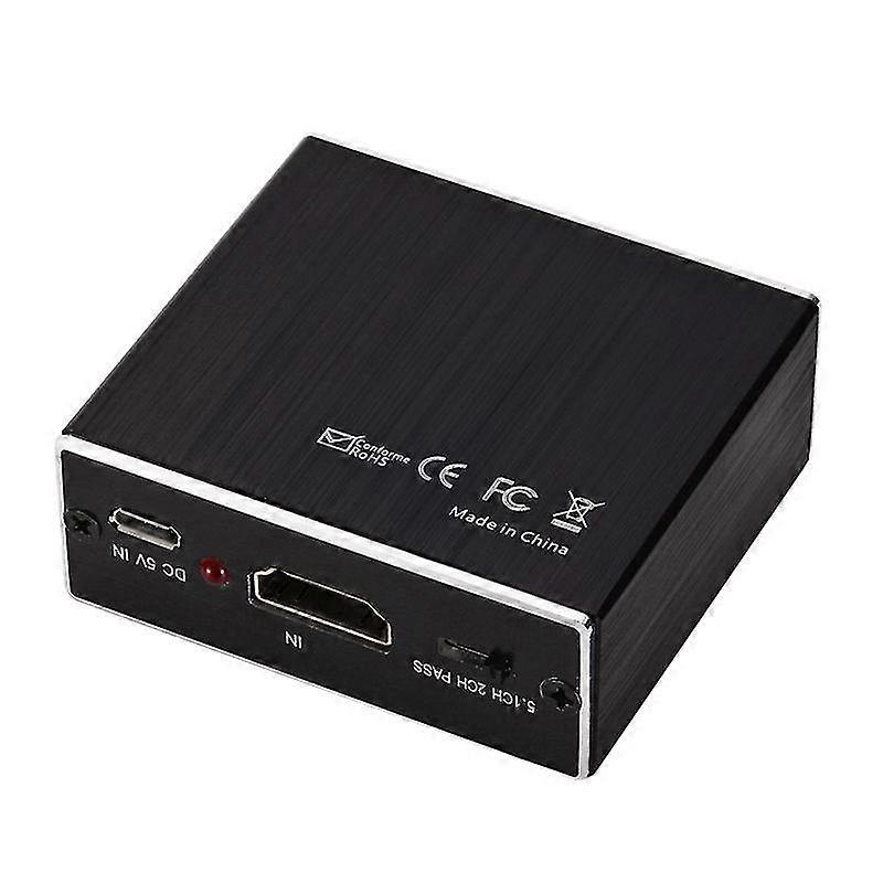 4k Hdmi-compatible To Hdmi-compatible Optical Spdif 3.5mm Audio Extractor Converter Splitter Adapter,black,hdmi-compatible Converter