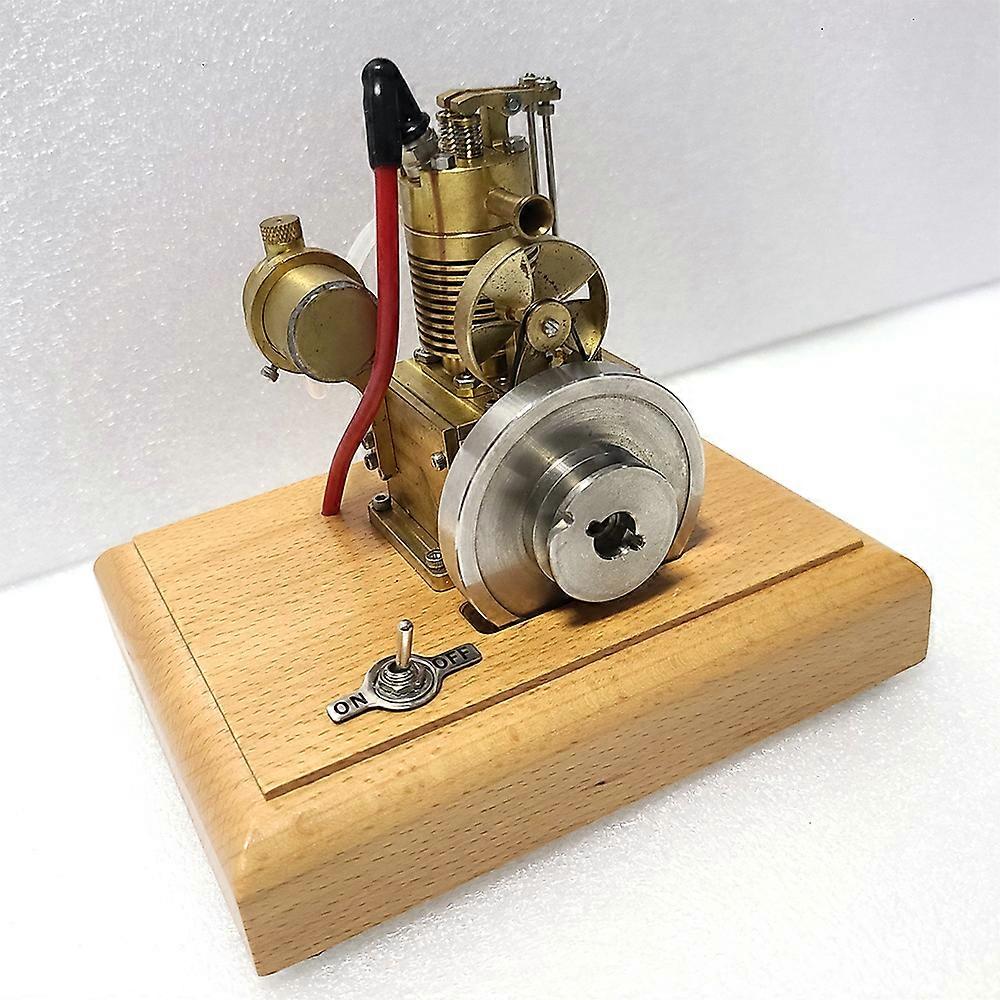 NULA Kit De Modèle De Moteur En Métal Qui Fonctionne, Mini 1,6 Cc Refroidi à L'eau à Quatre Temps Avec Base En Bois, Jouet D'expérience Scientifique