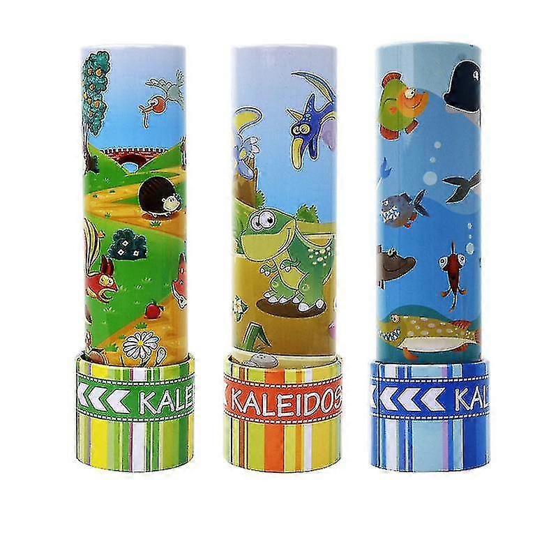 Classic Tin Kaleidoscopes - 2 Pack, Kids Educational Kaleidoscope Toy With Metal Bodyrandom Style SX