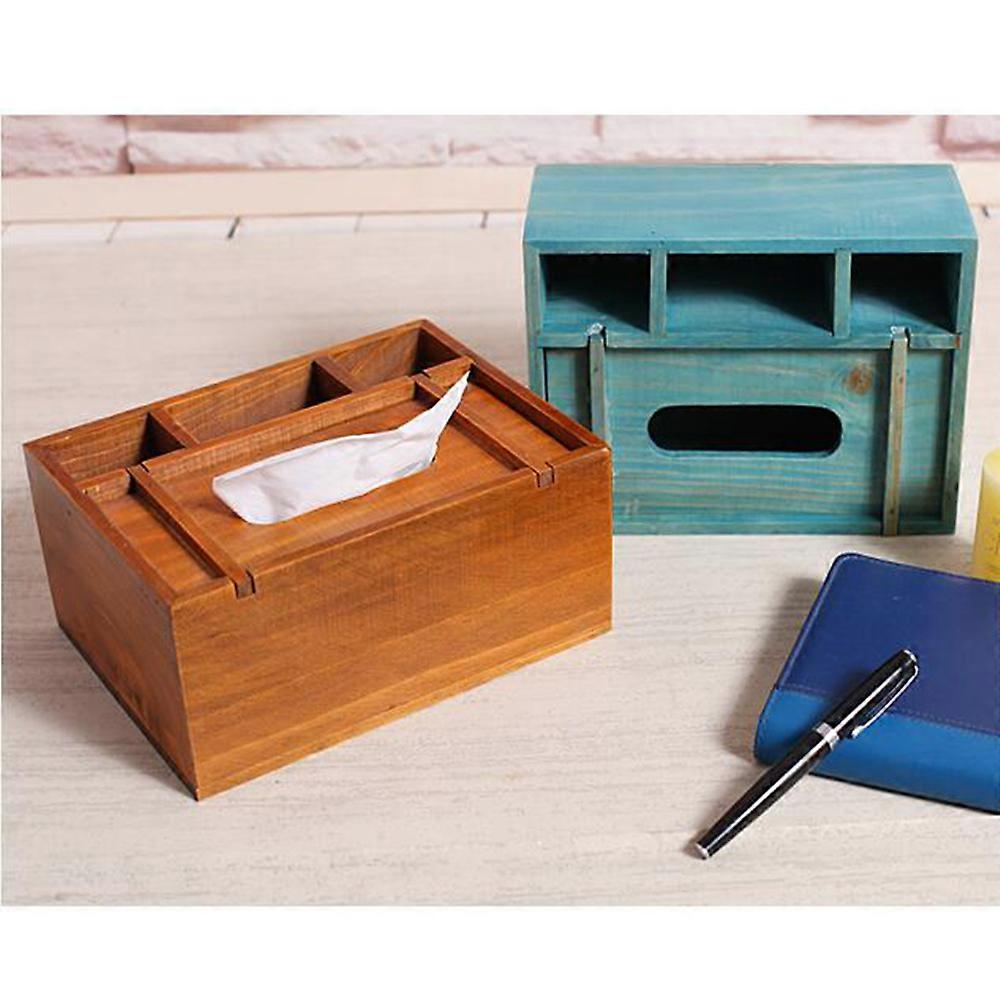 Hotel Tissue Box Δημιουργικό ξύλινο κουτί χαρτοπετσέτας πολλαπλών λειτουργιών