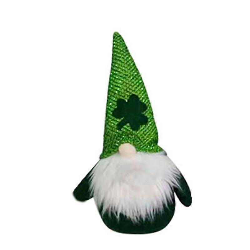 Patrick's Day Gnome Plush Elf Decorations Mr and Mrs Leprechaun Scandinavian Tomte Irish Dwarf Clover Faceless for Doll