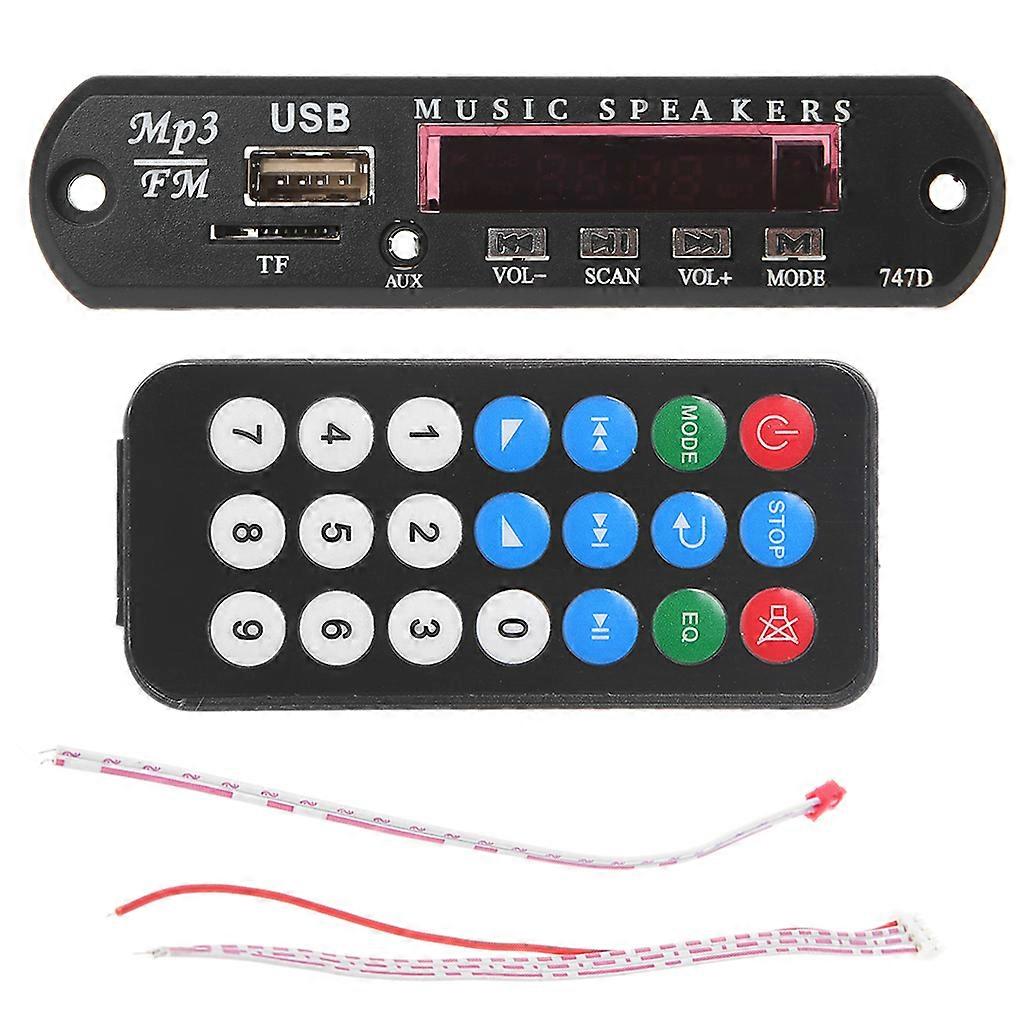 Wireless Bluetooth MP3 Decoder Board Module Audio Radio Module Support TF AUX FM