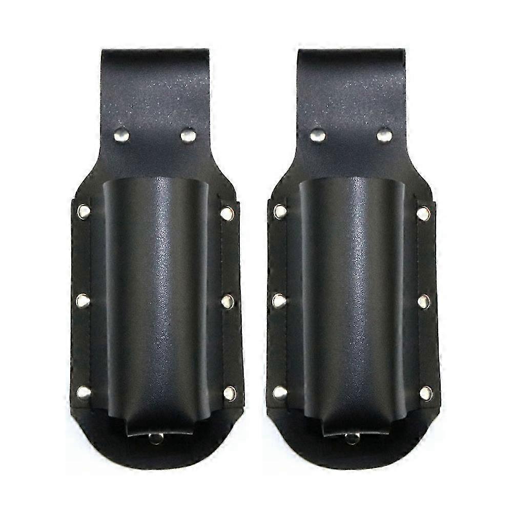 Klassisches Bierholster, Leder, Espressoschwarz