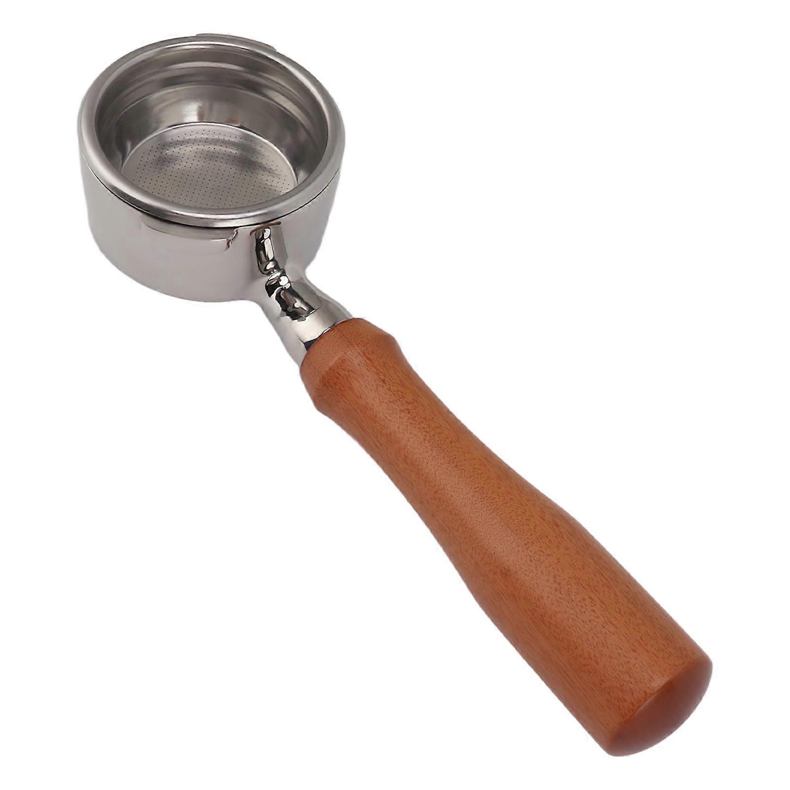 58mm Bottomless Portafilter with 2 Ears Solid Wood Handle Coffee Portafilter for GAGGIA for BABY for CLASSIC E All Wood Red Acid Branch