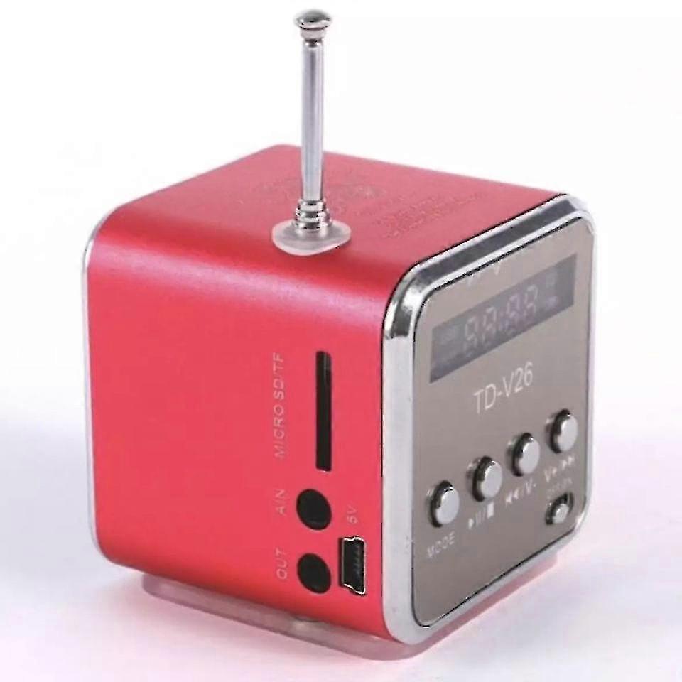 Boeyaa Nouveau mini haut-parleur de radio Internet numérique en aluminium - Récepteur Fm Sd Usb Play